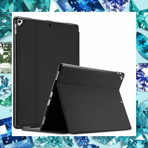 ProCase iPad Pro 12.9” ケース 2世代・1世代（2017 2015) 耐衝撃 縦と横にスタンド 保護カバー (ブラック)