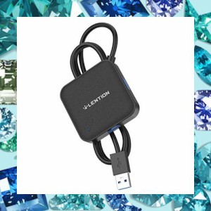 LENTION 4in1 USB A ハブ USB 3.0 4ポート 1M ケーブル 5Gbps 超高速データ転送 LEDライト 長い MacBook Air Mac Mini iMac Pro Microsof