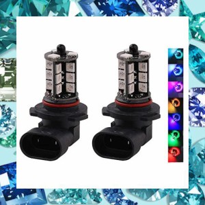 FUTWOD フォグランプ HB3 HB4 9005 9006 LED フォグ RGB 12V 車用 LEDバルブ LEDフォグランプ 黄色 イエロー ホワイト ブルー マルチカラ