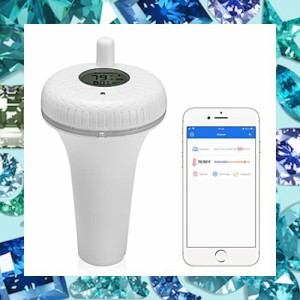 INKBIRD 風呂水温計 Bluetooth対応 プール温度計 デジタル 水温計 アプリで水温管理 浮かべる水温計 防水 水に浮かべる可能 水槽 プール 