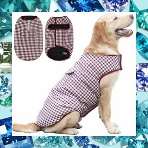 ドッグウェア 犬服 中型犬 大型犬向け 小型犬もあり リバーシブル リード穴あり 防水 防寒 マジックテープ コート ジャケット ベスト 秋
