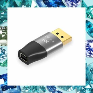 xiwai Mini DisplayPort 1.4 8K 60hz メスアダプター ウルトラHD UHD 4K 144hz - DPオス 7680 * 4320 ビデオ PC ノートパソコン テレビ用