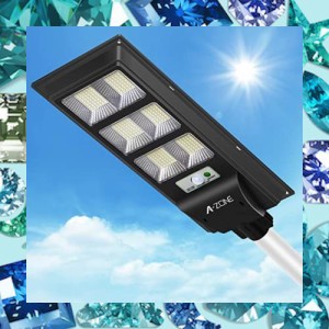 A-ZONE led 街灯 90W センサーライト 屋外 ソーラーライト ledガーデンライト防水IP65耐水性 省エネ 配線工事不要 太陽発電 感知式センサ