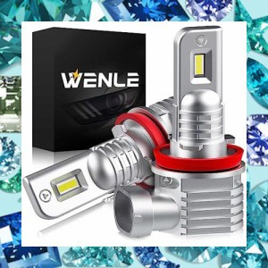 WENLE(ウエンレ) 新型 超小型サイズ 爆光 H8 H11 H16 H9 共用 ledヘッドライト・フォグランプ ファンレス LEDバルブ 車検対応 13000LM 60