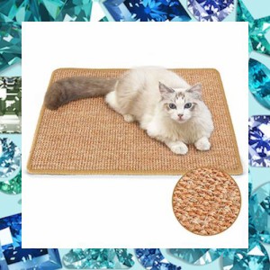 FUKUMARU 猫用スクラッチャーマット、サイズ40CM * 60CM、猫用爪とぎマット、猫、猫用、爪とぎ、マット、高密度 天然サイザル麻製、猫用