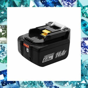 マキタ 14.4v バッテリー 互換bl1460b BL1460 BL1450 BL1450b BL1440 BL1440B BL1430 BL1430Bマキタ(Makita)電動工具バッテリー 6.0Ah 残