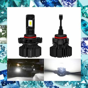 OPPLIGHT PSX24W LED フォグランプ ホワイト 白色 6000K 車検対応 トヨタ 86 BR-Z インプレッサなどに対応 LEDフォグ 6000LM 高照度 ファ