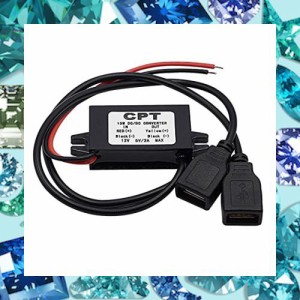 Dreld 車載USB電源コンバータ モジュール デュアル ダブル 2 USB DC-DC 12v To 5v 3A カーチャージャー GPS/携帯電話/ドライブレコーダー