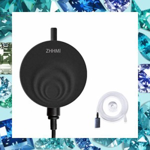 ZHHMl 水槽エアーポンプ 小型エアーポンプ 0.3L / Min空気の排出量 空気ポンプ 低騒音 効率的に水族館/水槽の酸素提供可能 (ブラック)