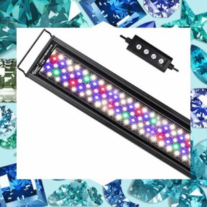 Hygger 水槽ライト アクアリウムライト LED 熱帯魚ライト 水槽用 7色LED 115LED 22W 昼光と月光モード 明るさ調整 タイマー付き 観賞魚飼