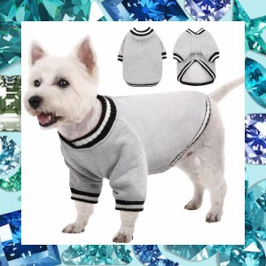 Kuoser犬服 セーター プルオーバー 秋冬服 ドッグコートジャケット ソフト 肥厚暖かい 子犬 犬ニットウェア セーター シャツ 防風 冬 犬