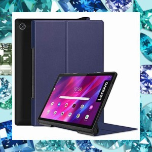 LANHOMEX Lenovo Yoga Tab 11ケース 2021 YT-J706F 11.0インチケース、自動ウェイク/スリープ、フリップスリム軽量ハードシェル保護スマ