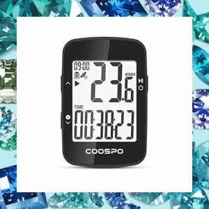 COOSPO サイクルコンピュータ GPS サイコン 無線 サイクリングコンピュータ ワイヤレス 自転車スピードメーター バッテリー内臓 アプリ対