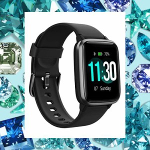 GanRiver スマートウォッチ 万歩計 腕時計型 レディース iphone アンドロイド対応 Smart Watch Women HD画面 長持ちバッテリー 多種類運