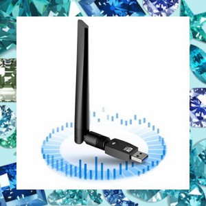 KIMWOOD 2022 wifi usb 1300Mbps USB3.0 無線lan 子機 2.4G/5G デュアルバンド 5dBi超高速通信 wifi 子機 360°回転アンテナ Windows11/1
