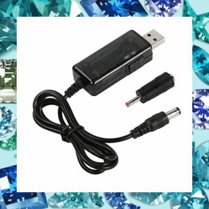 CERRXIAN USB 5Vから9V 12電圧昇圧変換器ケーブル、USB 5V 2A昇圧DC5521 9V/12V 0.8A昇圧器電源アダプタ、DC35135変換器、LEDディスプレ