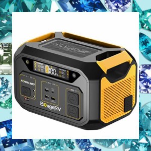 BougeRV ポータブル電源 Flash 300【節電対策】 【600W PV入力対応】【急速充電30分間0〜90％】【ワイヤレス充電機能】ポータブルバッテ