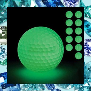 JIANGMU-夜光ゴルフボール：暗闇で発光し、長時間明るい蛍光ゴルフボール。内部にLEDを使用せず、ベストショット選手権に最適な蛍光ゴル