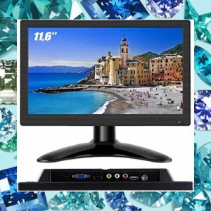 11.6インチ モニター 1920*1080 VGA BNC HDMI AV USBポートスピーカー内蔵 接続 防犯監視モニター スピーカー内蔵 サブモニター リモコン