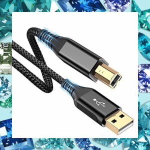 プリンター ケーブル 3M USB 2.0 ケーブル (タイプAオス - タイプBオス) USB2.0規格 パソコンとプリンター接続ケーブル ナイロン編み 480