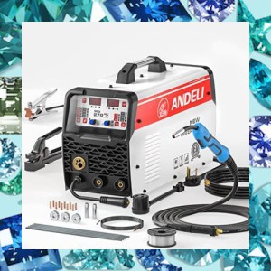 ANDELI 半自動溶接機 180A ガス？ノンガスMIG/アーク溶接/lift TIG 100V/200V兼用半自動溶接機 MIG溶接 アルミ溶接可能 半自動 MIG-270DL