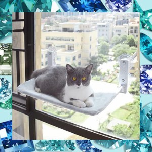 猫 ハンモック 窓 猫 ベッド 吸盤式 強力な吸盤 窓掛け 窓際マット 折りたたみ 窓ハンモック 取り付け簡単 四季兼用 耐荷重15kg 日光浴 