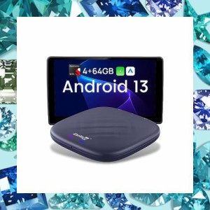 CarlinKit Tbox Plus Android13.0システム 4+64GB ワイヤレスCarPlay/Android Autoアダプター Youtube等の動画視聴可能 TF/SIMカード対応