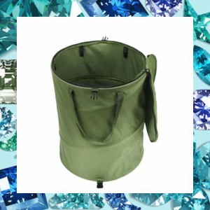 shinmond 折りたたみゴミ箱 トラッシュボックス 37.5L 600D ポップアップゴミ箱 洗濯箱 グリーン 緑 アウトドアゴミ箱 アウトドアボック