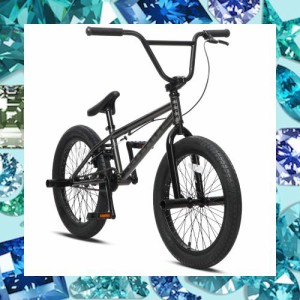 AVASTA BacchusBMX 自転車 20インチ フリースタイルBMXバイク スチール製ペグ付属 3ピースクランク初心者に最適 高炭素鋼フレーム 後U字