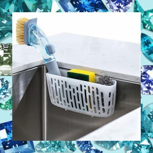 simpletome スポンジ置き 水切り 洗碗刷 小物収納 便利 3X 吸盤またはカウンタートップ 半透明ホワイト