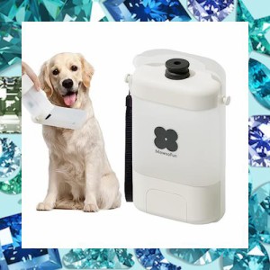 MEWOOFUN 犬用 水飲み器 給水ペットボトル 散歩グッズ 給水器 水筒 食皿 おしっこシャワー 兼用 犬水入れボトルウォーターボトル 400ml大