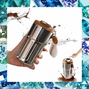 DZANNC コーヒー魔法瓶、大容量 水筒 真空断熱 タンブラー おしゃれ ステンレス 携帯 コーヒーカップ 450ML コーヒー 魔法瓶 タンブラー 