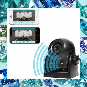 無線バックカメラ、MHCABSR WiFiバックカメラIP 68防水磁気バックビュー駐車カメラ、トレーラートラックの駐車に適している