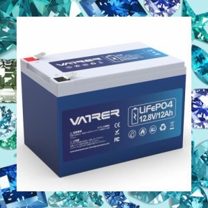 VATRER POWER 12V12Ahリン酸鉄リチウムイオンバッテリー LiFePO4 内蔵BMS保護2000 回以上サイクル よりリチウムイオンバッテリーボート/