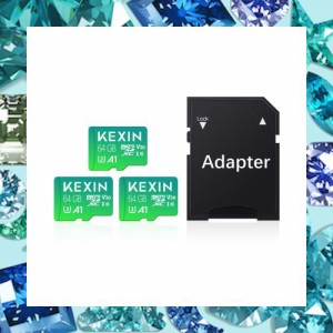 KEXIN MicroSD 64GB 3個セット SDXC UHS-I U3 85MB/s SDカード 64gb Class10 マイクロSDカード 64GB Nintendo Switch 動作確認済 超高速