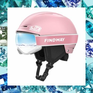 【スキーヘルメットとゴーグルのセット】Findwayスキー ヘルメット 大人 ゴーグル付き OTG メガネ対応 スノーボードヘルメット メンズ ダ