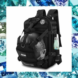 [Apobob] バイク用 へルメットバッグ 一体型 撥水 バイク リュック メンズ 汎用 35L バイク用デイパック 拡張機能あり オートバイ サイク