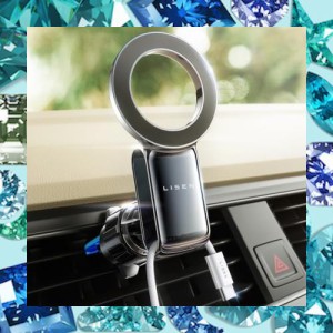 LISEN magsafe 車載 スマホホルダー 車 [2024ニューアップグレード磁石] 車載スマホホルダー マグネット 22つN55磁石 超強磁力 マグセー