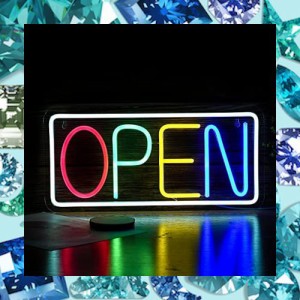 OPENネオンサイン LEDオープン看板 調光可能 openネオンサイン 店舗の装飾 レストラン 喫茶店 居酒屋 バーUSB/スイッチ42cm？20cm 五色