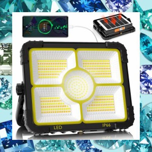 LED投光器 充電式 作業灯 投光器 led 屋外 12000mAH大容量 【超高輝型466個LEDチップ】 ledライト 集魚灯 充電式 100W 13000LM ソーラー