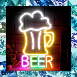 IMEGINAビールネオンサイン beerネオンライト 店舗看板 インテリアライト LEDネオン管 ネオン看板 USB給電 バー 喫茶店 居酒屋の装飾 部