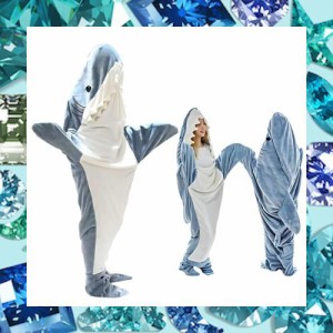 [Beloved] サメ 寝袋 サメ ブランケット シャークブランケット 鮫 着ぐるみ フランネル 2色 shark blanket サメ着る毛布 きぐるみ パジャ