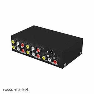 ES-Tune AV分配器 RCA オーディオ スプリッター 分配器 1入力4出力 ビデオオーディオ分配器