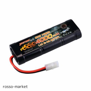 NASTIMA 7.2v ニッケル水素バッテリー 4000mAh タミヤ交換 ラジコン カー バッテリー RC バッテリー 京商、ヨコモ対応 多種類のRCカー用 