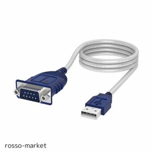 SABRENT RS-232 USB延長ケーブル 1.8m/ ProlificチップセットUSBシリアル変換ケーブル/六角ナット/ PS5・PS4、Xbox、マウス、タブレット