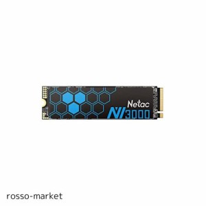 Netac M.2 SSD 1TB PCIe Gen3.0x4 NVME1.4 放熱シート付き最大3,300MB/秒 （ 3D Nand採用 ） SSD デスクトップ - NV3000 内蔵型SSD 静音