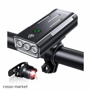 Bestore 自転車 ライト 【大容量5200mAh USB充電式 】 自転車ヘッドライト LED USB充電 防水 800ルーメン 自転車用ヘッドライト テールラ