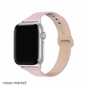 ンパチブル apple watch バンド 38mm 40mm、女性ガールウォッチストラップ交換用、本革ルプアッープ交換用細いストラップリストバンド iW