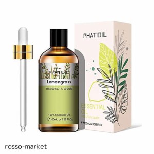 PHATOIL アロマオイル レモングラス 精油 100ml エッセンシャルオイル レモングラスオイル プレゼント