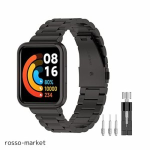 [Besk] For Xiaomi Redmi watch2 lite 専用バンド 時計バンド 金属 ベルト高硬度 交換バンド Redmi watch2 lite ベルト 工具付属 長さ調